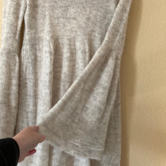 FP Juliet Alpaca-Merino blend knee length sweater dress & bell sleeves - Picture 8 of 16